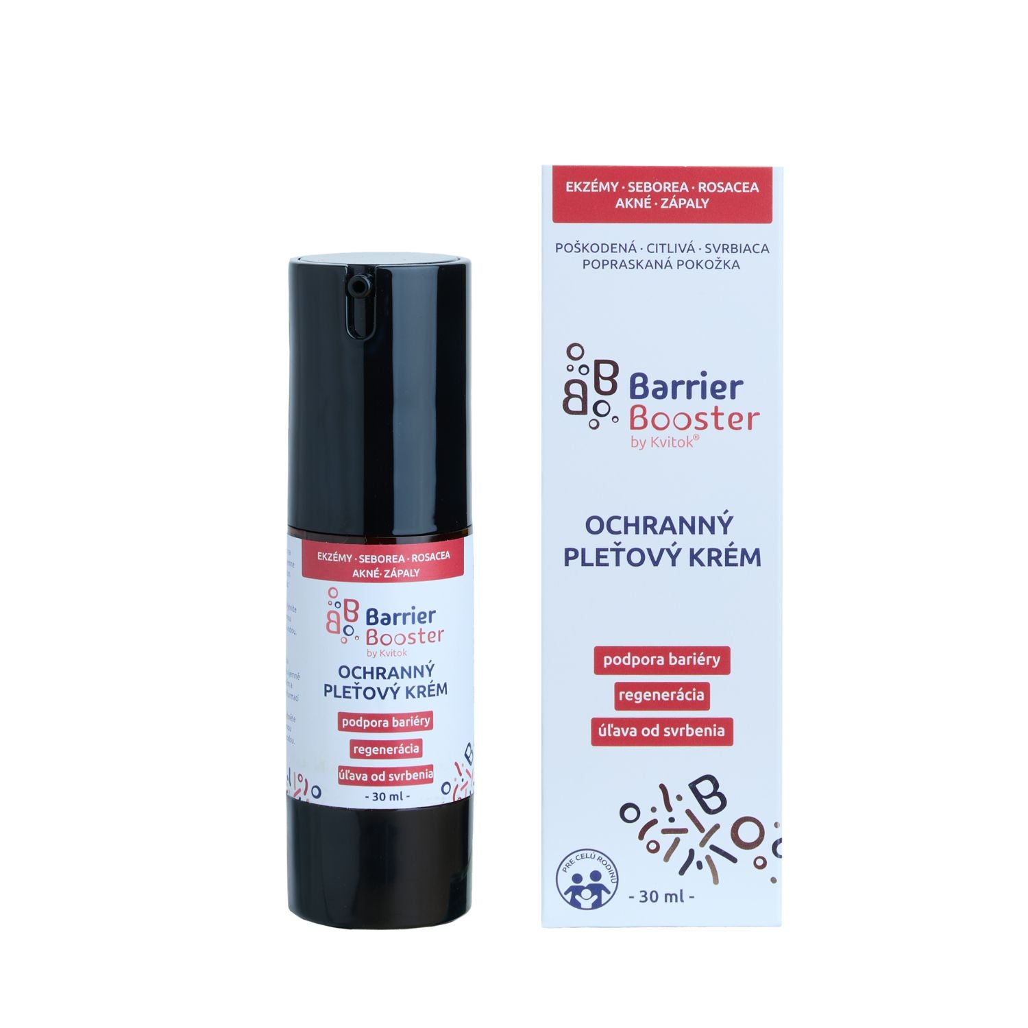 Kvitok Barrier Booster Ochranný pleťový krém (30 ml) - s rostlinnými ceramidy a bambuckým máslem - Obrázek 2