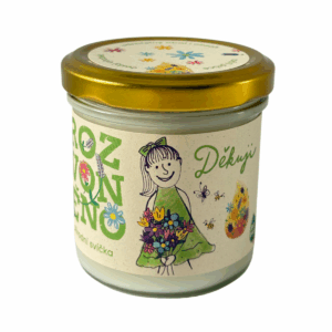 Rozvoněno Vonná svíčka - Děkuji (130 ml) - s grepem, limetkou a bergamotem