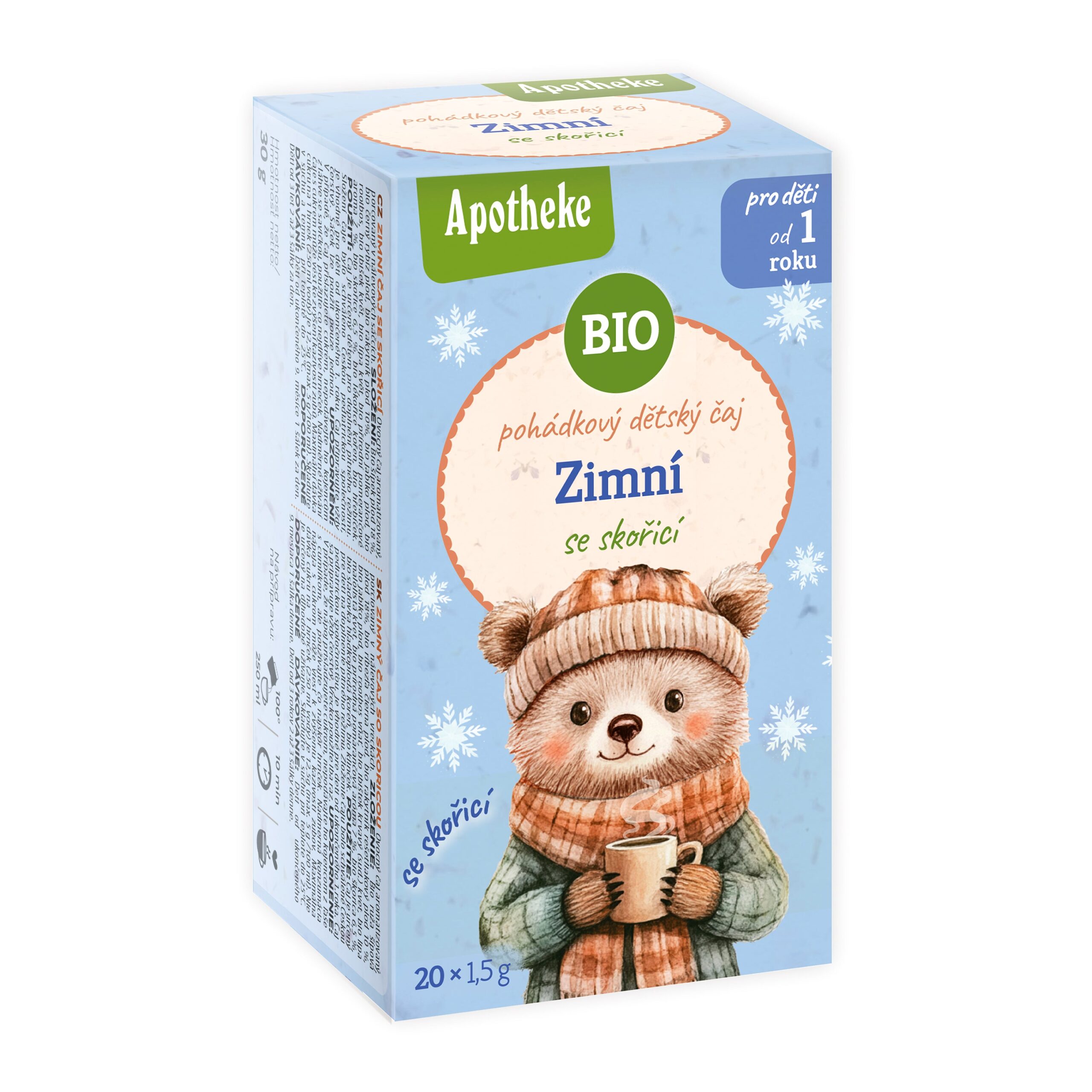 Apotheke Čaj dětský Zimní se skořicí BIO - nálev. sáčky (20 x 1,5 g)
