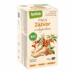 Apotheke Čaj Hřejivý zázvor s rakytníkem BIO - nálev. sáčky (20 x 1,8 g)