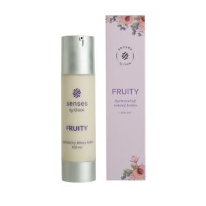 Kvitok Senses Hydratační tělový krém Fruity (100 ml) - s vůní malin, rybízu a vanilky