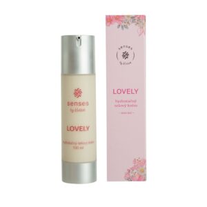 Kvitok Senses Hydratační tělový krém Lovely (100 ml) - s vůní růže, vanilky a citrusů