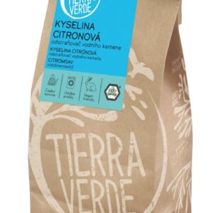 Tierra Verde Kyselina citronová - Odstraňovač vodního kamene - Sáček 500 g - koncentrovaný a vysoce účinný