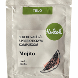 Kvitok Jemný sprchový gel s prebiotickým komplexem Mojito - vzorek (5 ml) - se svěží vůní máty a limetky