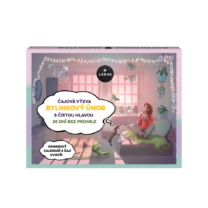LEROS Čajový kalendář (28 + 1 nálev. sáčků) - Bylinkový únor s čistou hlavou - kalendář s komiksovým příběhem