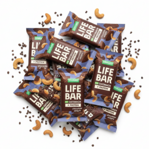 Lifefood Zvýhodněná sada 13 + 2 tyčinky zdarma - Lifebar Oat Snack Protein Chocolate Delight BIO (15 x 40 g) - nutričně bohaté svačinky