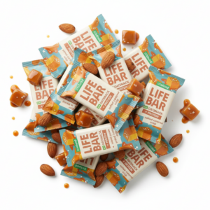Lifefood Zvýhodněná sada 13 + 2 tyčinky zdarma - Lifebar Oat Snack Protein Salted Caramel Crisp BIO (15 x 40 g) - nutričně vyvážené svačinky
