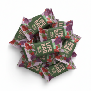 Lifefood Zvýhodněná sada 13 + 2 tyčinky zdarma - Lifebar Oat Snack Berry Fusion BIO (15 x 40 g) - nutričně bohaté svačinky