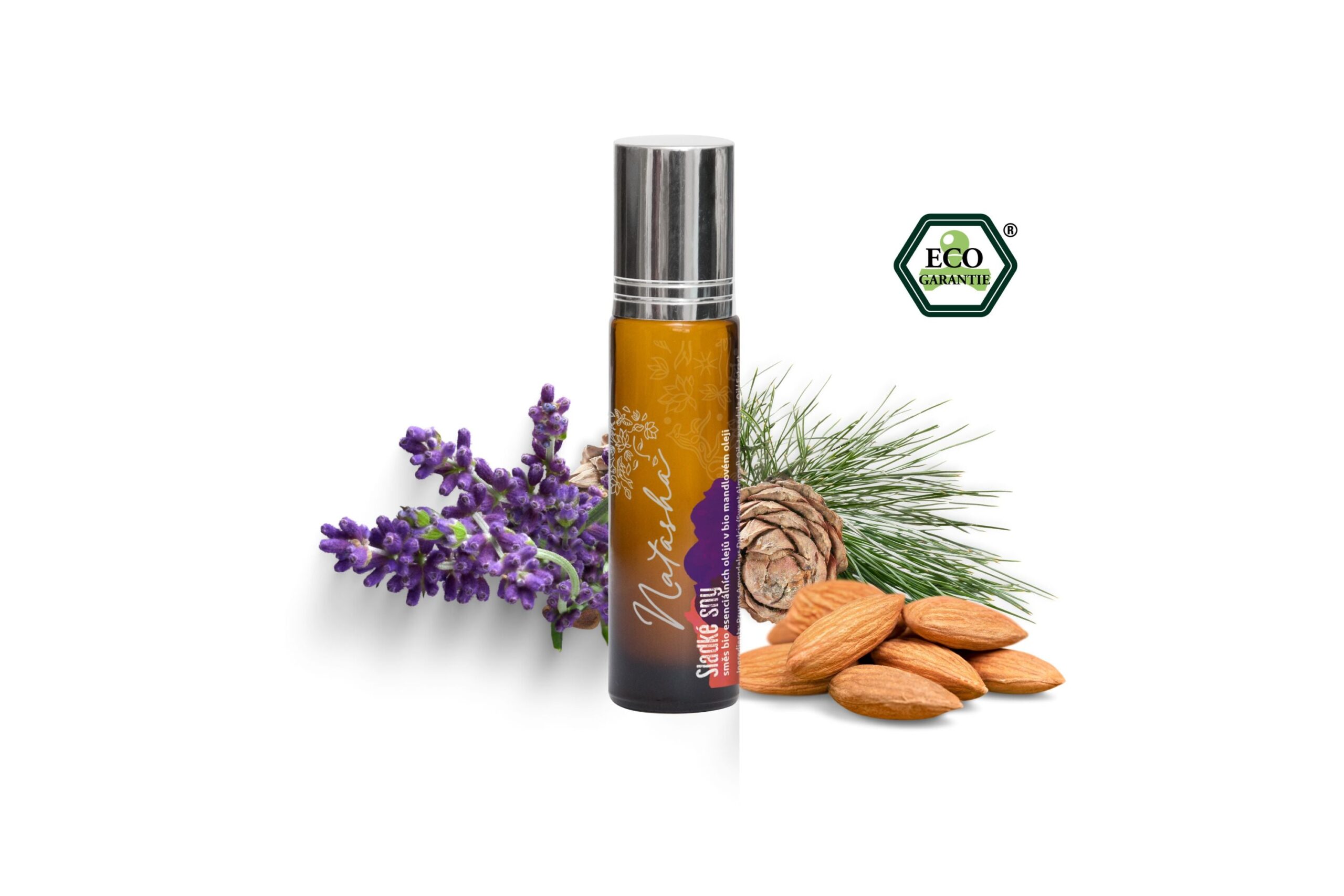 Natasha Roll-on Směs esenciálních olejů - Sladké sny (10 ml) - uklidňující vůně levandule a cedru