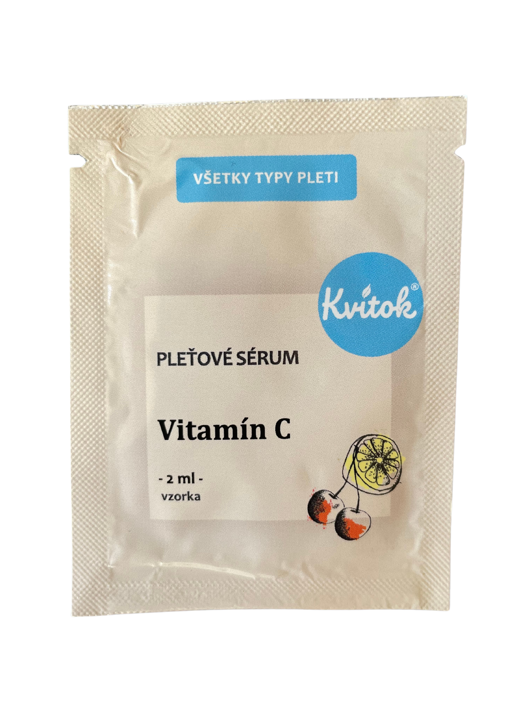 Kvitok Pleťové sérum - Vitamin C - vzorek (2 ml) - anti-aging účinky