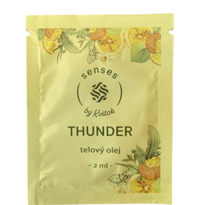 Kvitok Senses Vyživující tělový olej Thunder - vzorek (2 ml) - svěže kořenitá vůně