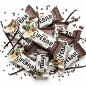 Lifefood Zvýhodněná sada 13 + 2 tyčinky zdarma - Lifebar InChoco vanilková s kakaovými boby RAW BIO (15 x 40 g) - nutričně bohaté svačinky
