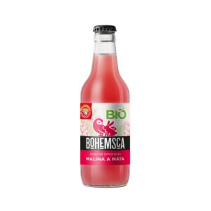Bohemsca Limonáda Malina a máta BIO (200 ml)