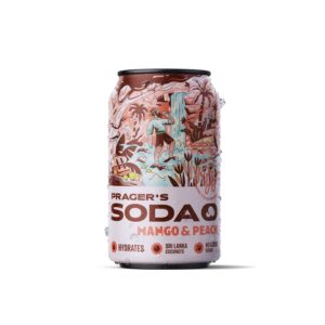 PRAGER'S Soda Mango a broskev plech (330 ml)