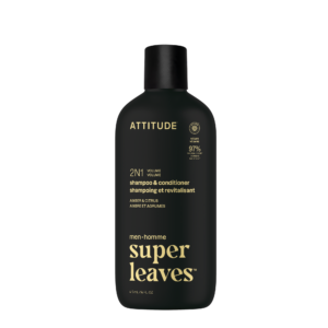 Attitude Pánský šampon a kondicionér pro objem 2v1 Super Leaves - Amber & Citrus (415 ml)