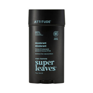 Attitude Pánský deodorant Super Leaves - Eukalyptus & Šalvěj (75 g) - dlouhotrvající ochrana před zápachem