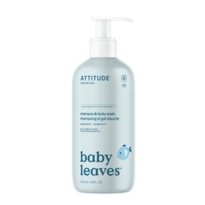 Attitude Dětský sprchový gel a šampon 2v1 Baby Leaves s vůní Good Night (473 ml)