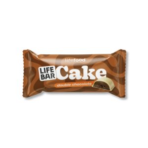 Lifefood Tyčinka Lifebar Cake dvojitá čokoláda BIO (35 g) - dortík bez rafinovaného cukru