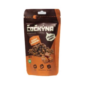 Čočkýna Čočka smažená - slaný karamel BIO (100 g) - křupavá svačinka i dochucovadlo