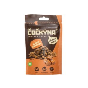 Čočkýna Čočka smažená - slaný karamel BIO (40 g) - křupavá svačinka i dochucovadlo