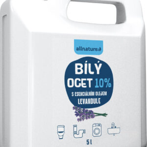 Allnature Bílý ocet sprej 10% s vůní levandule - 5 l - univerzální přírodní čistič