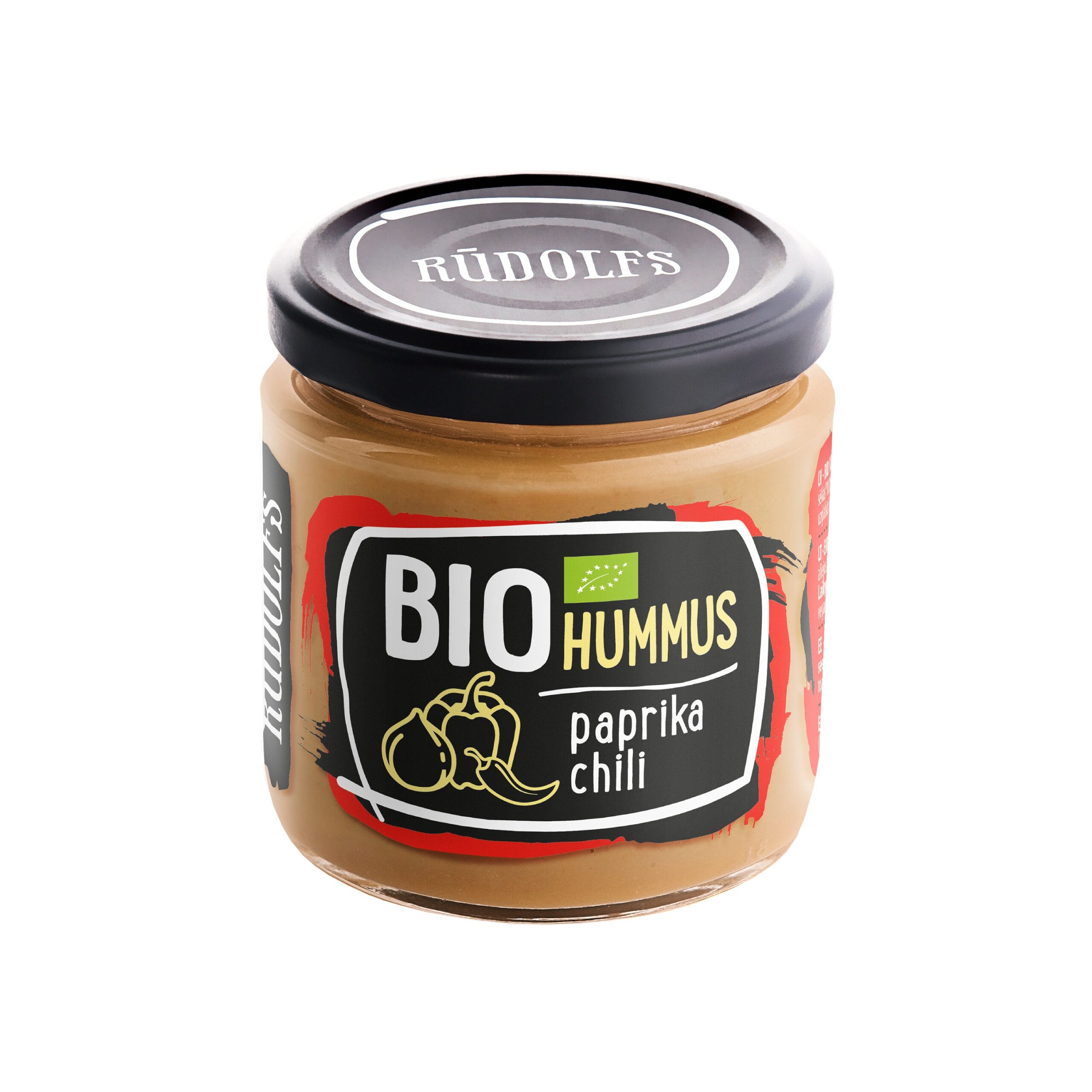 Rudolfs Hummus - pomazánka cizrnová s paprikou a chilli BIO (180 g)