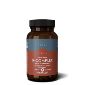 Terranova Health B-Complex & Vitamin C (50 kapslí) - s bioaktivní formou kys. listové a vit. b12