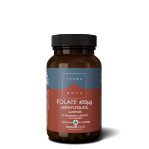 Terranova Health Folate (Methylfolate) 400 ug Complex (50 kapslí) - přírodní forma kyseliny listové