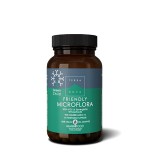 Terranova Health Green Child Friendly Microflora (50 kapslí) - vhodný pro děti od 4 do 12 let
