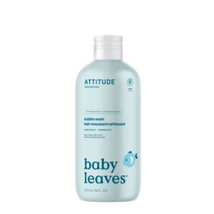 Attitude Dětská pěna do koupele Baby Leaves s vůní Good Night (473 ml) - s vůní mandlového mléka