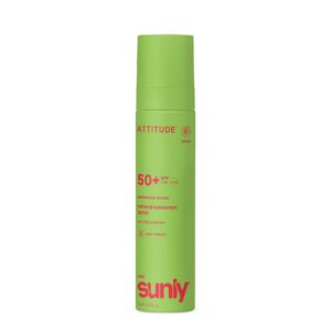 Attitude Dětské opalovací mléko ve spreji SPF 50 - meloun & kokos (75 ml) - minerální filtr bez nanočástic