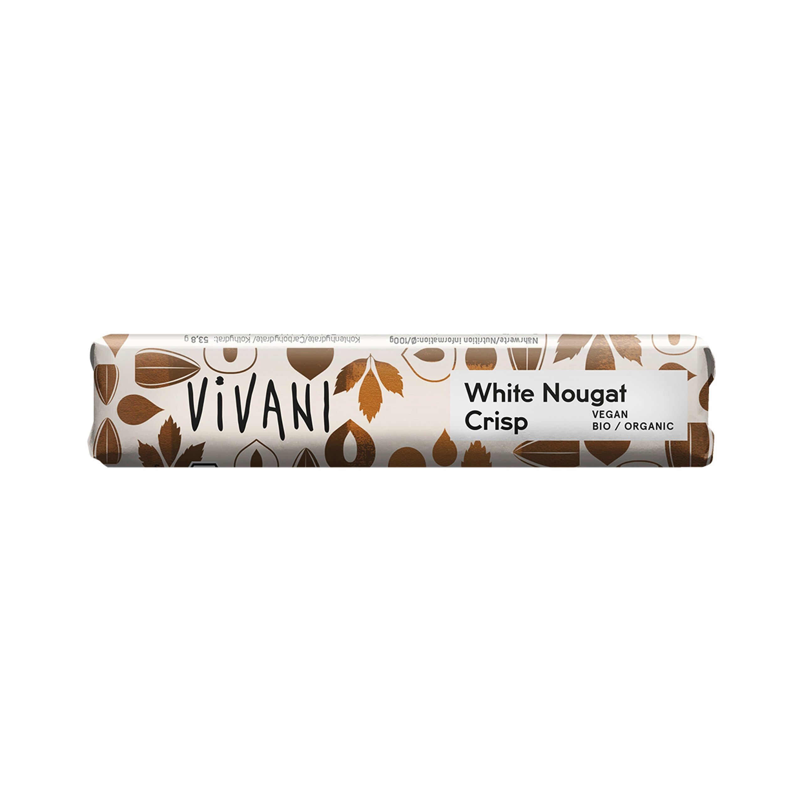 Vivani Čokoládová tyčinka s bílým nugátem s křupinkami BIO (35 g) - delikátní a jemná - Obrázek 2