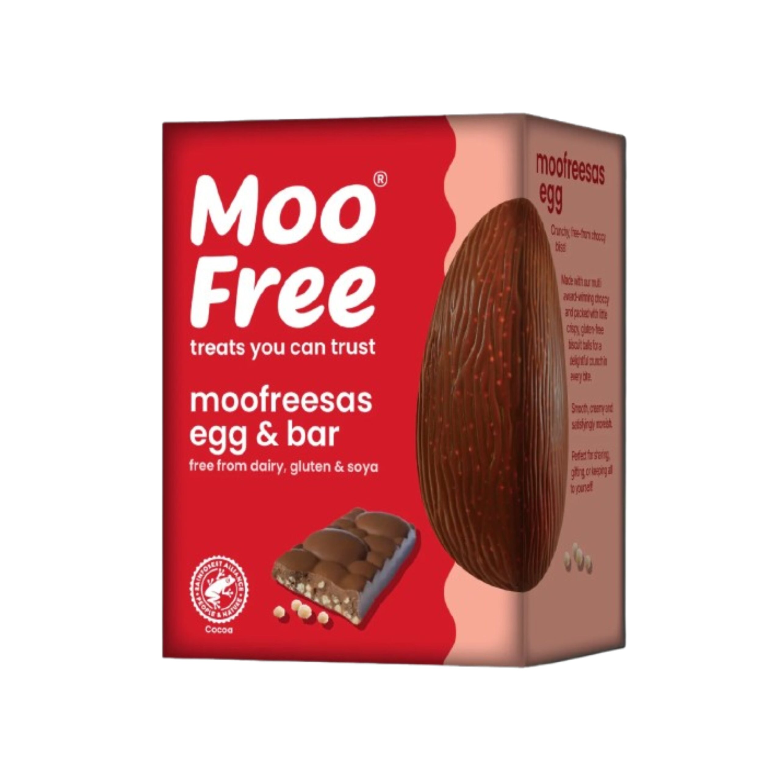 Moo free Vajíčko a tyčinka kakaová s kousky křupavých sušenek (135 g)