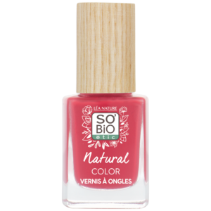 SO’BiO étic Lak na nehty - 35 vibrující korálová (11 ml) - se zářivou a intenzivní barvou
