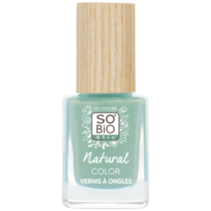 SO’BiO étic Lak na nehty - 85 zelená vodní (11 ml) - se zářivou a intenzivní barvou