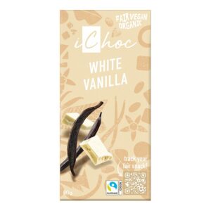 iChoc Tabulka bílá s vanilkou BIO (80 g) - fair trade
