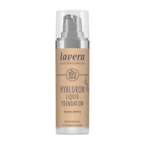 Lavera Lehký tekutý make-up s kyselinou hyaluronovou (30 ml) - 01 Natural Ivory - sjednotí pleť a zakryje drobné nedokonalosti