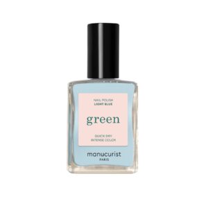 Manucurist Green schnoucí lak na nehty - Light Blue (15 ml) - pastelově modrá barva