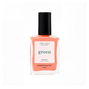 Manucurist Green schnoucí lak na nehty - Tangerine (15 ml) - neonově světle oranžový odstín