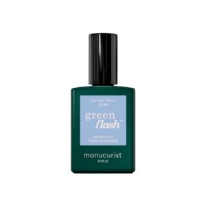 Manucurist Green Flash LED gel lak na nehty - Lilas (15 ml) - pastelově modrý odstín