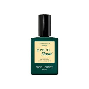 Manucurist Green Flash LED gel lak na nehty - Mimosa (15 ml) - pastelově žlutá barva