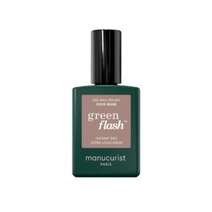 Manucurist Green Flash LED gel lak na nehty - Dove Beige (15 ml) - béžový odstín s šedivými podtóny