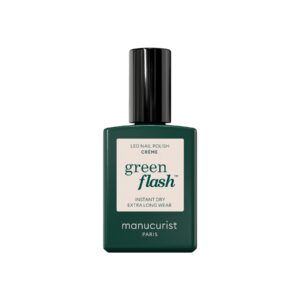 Manucurist Green Flash LED gel lak na nehty - Créme (15 ml) - mléčná, bílo-béžová barva