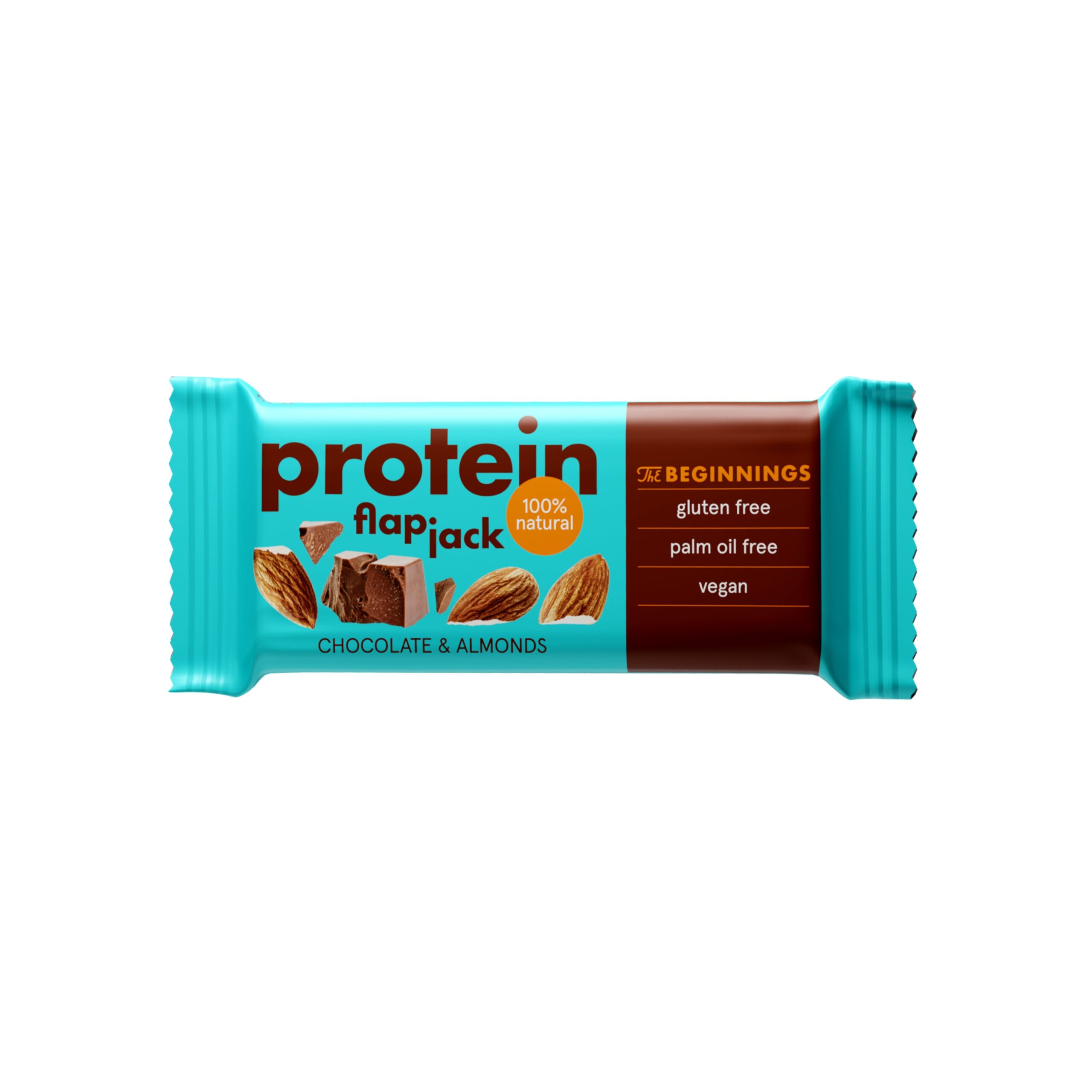 The Beginnings Flapjack proteinový čokoláda s mandlemi bezlepkový (60 g)