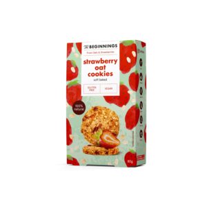 The Beginnings Sušenky ovesné proteinové s jahodami (80 g)