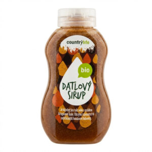 Country Life Sirup datlový BIO (250 ml/345 g) - zcukernatělý - oblíbené sladidlo bez výčitek