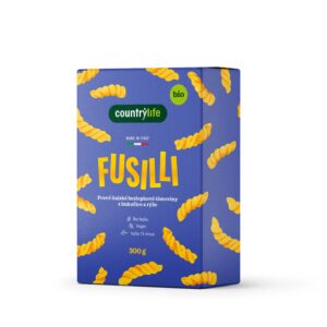 Country Life Těstoviny fusilli kukuřično-rýžové BIO (300 g) - chutná bezlepková příloha