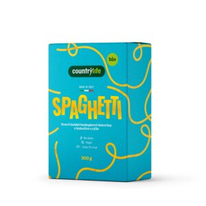 Country Life Těstoviny špagety kukuřično-rýžové BIO (300 g) - bezlepková chuť itálie