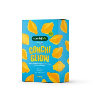 Country Life Těstoviny conchiglioni kukuřično-rýžové BIO (300 g) - chutná bezlepková příloha