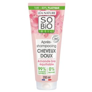 SO’BiO étic Kondicionér zjemňující s mandlovým mlékem a rýžovými proteiny BIO (200 ml) - pro všechny typy vlasů